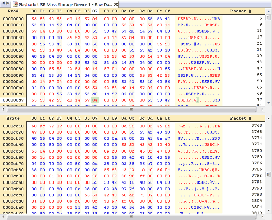 Extract Raw Data From USB Serial Network Packets Device Monitoring 