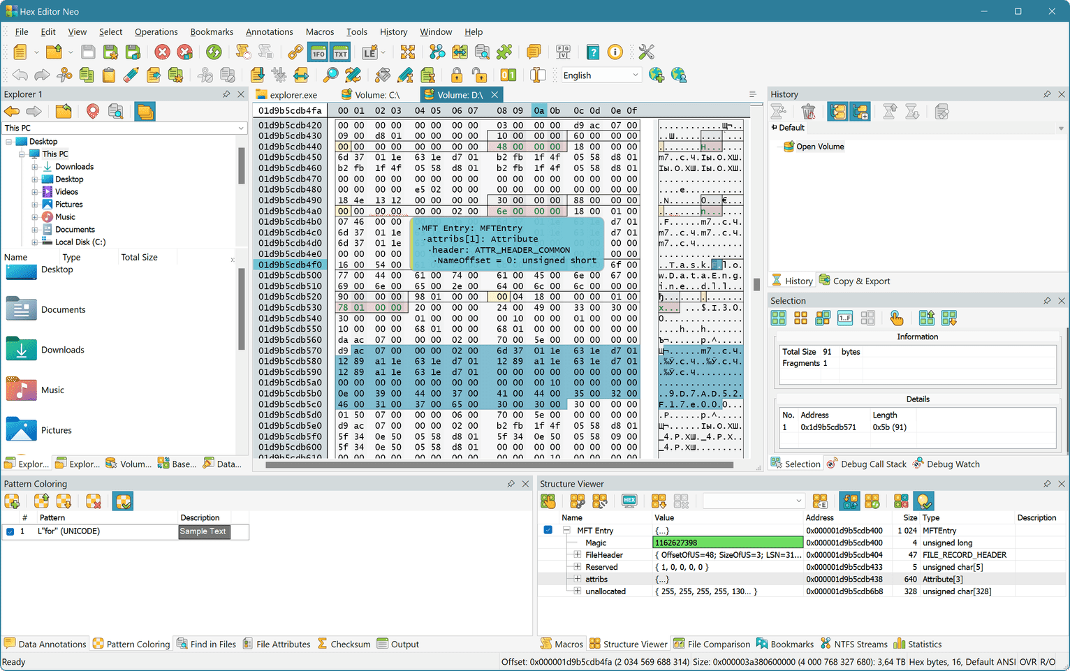 Howto Use Hexeditorneo To Edit/Search/Replace Data Patterns In Binary Files