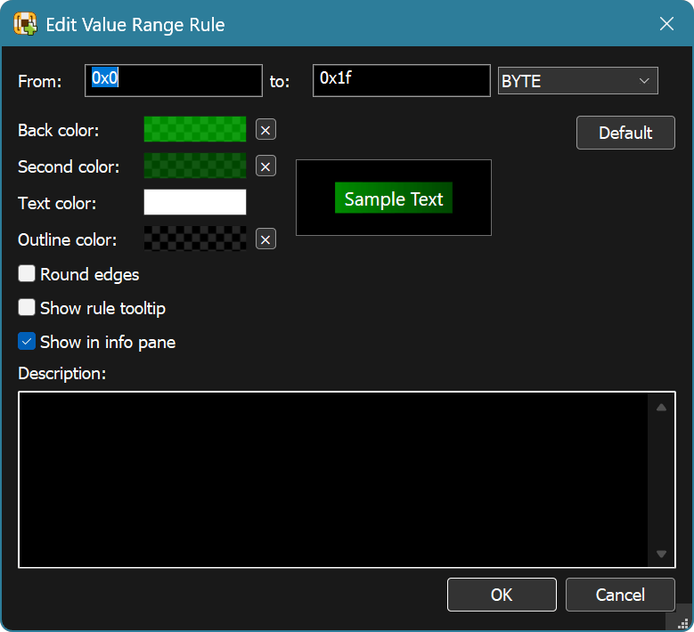 New Value Range Rule